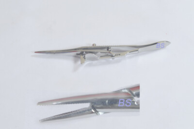 KALT Needle Holder heavy 12mm jaws for lids and superior rectus suture (2 piece)