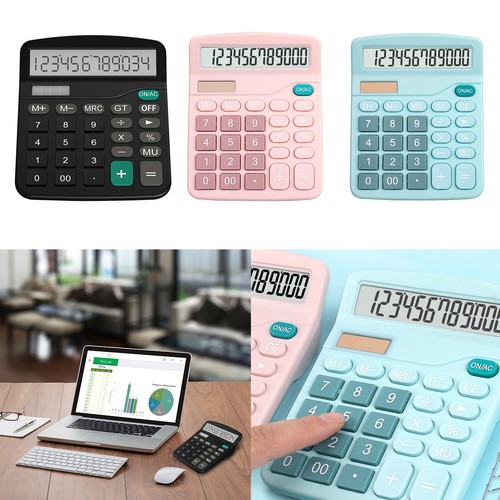 ELECTRONIC CALCULATOR Digits Large Screen Desktop Calculators Home Office School - Picture 6 of 9