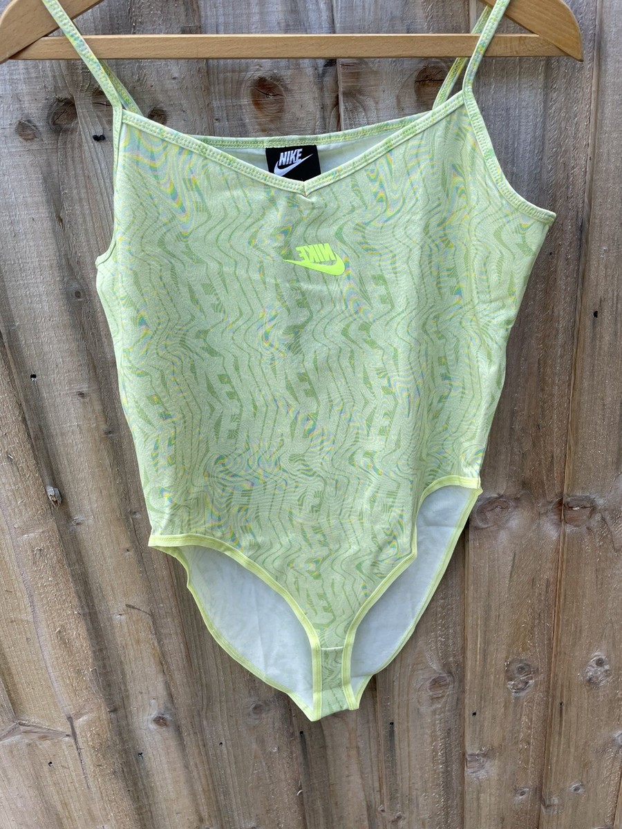 green nike bodysuit
