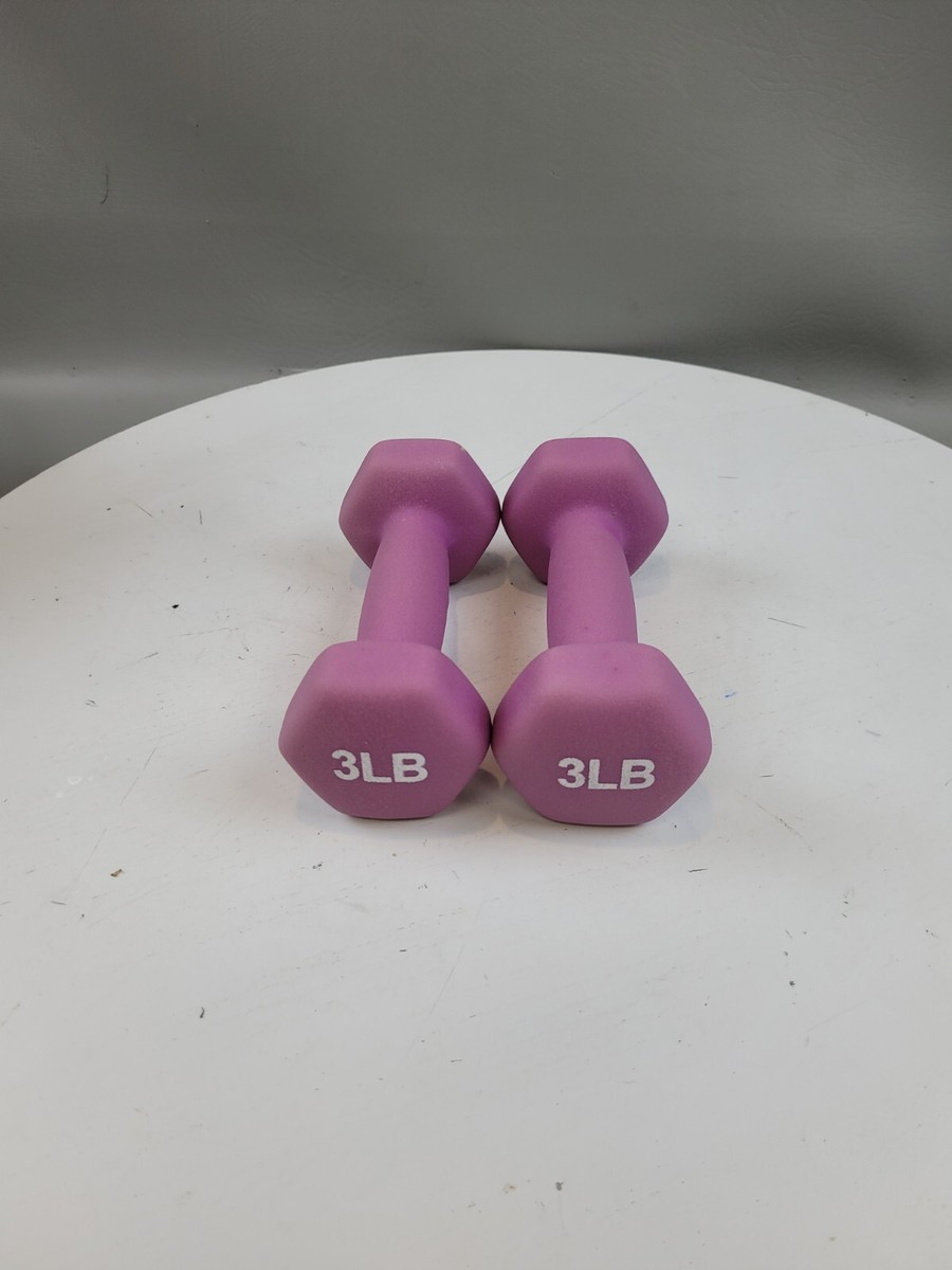 Amazon Basics Neoprene Workout Dumbbell Purple Set of Weights