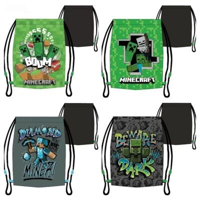 Minecraft Creeper SporttascheTurnbeutel Schuhbeutel in 4 Varianten 37 cm x 32 cm