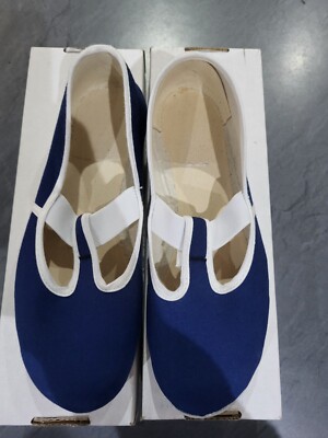 Beck Jungen Basic 306 Blau Canvas Schuh, Größe 1 EU 33 Neu mit Karton