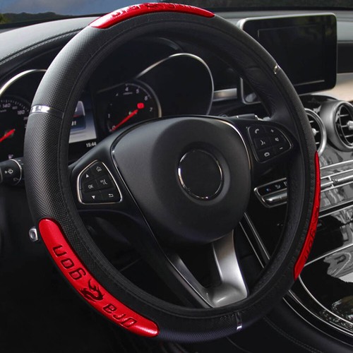 Universal 15''/38cm PU Leather Steering Wheel Cover Anti-slip Car Accessories - Picture 5 of 17