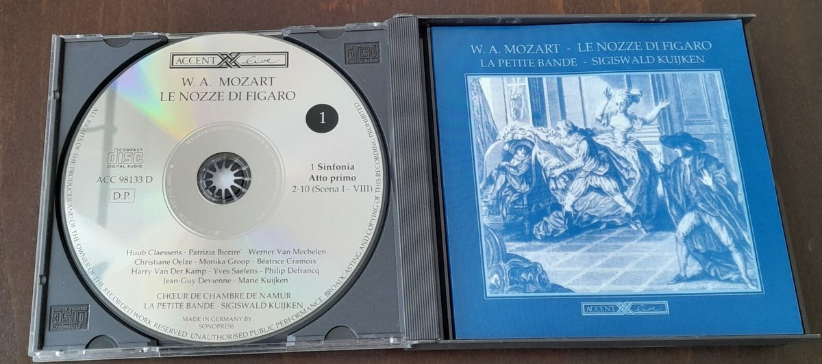 【中古】 Le Nozze Di Figaro: S.kuijken / Lapetite Bande Oelze Biccire Groop Wolfgang Amadeus Mozart – Le Nozze Di Figaro – 3 x CD (Album