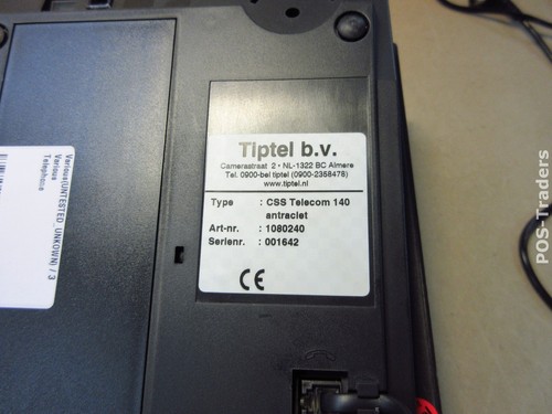 Tiptel CSS Telecom 140 1080240 Antraciet Telefon Phone Telephone INCL HANDSET - Bild 2 von 2