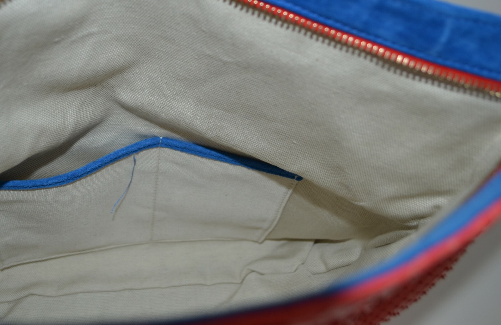 Emilio Pucci, Blue Leather, Orange Python, Clutch… - image 7