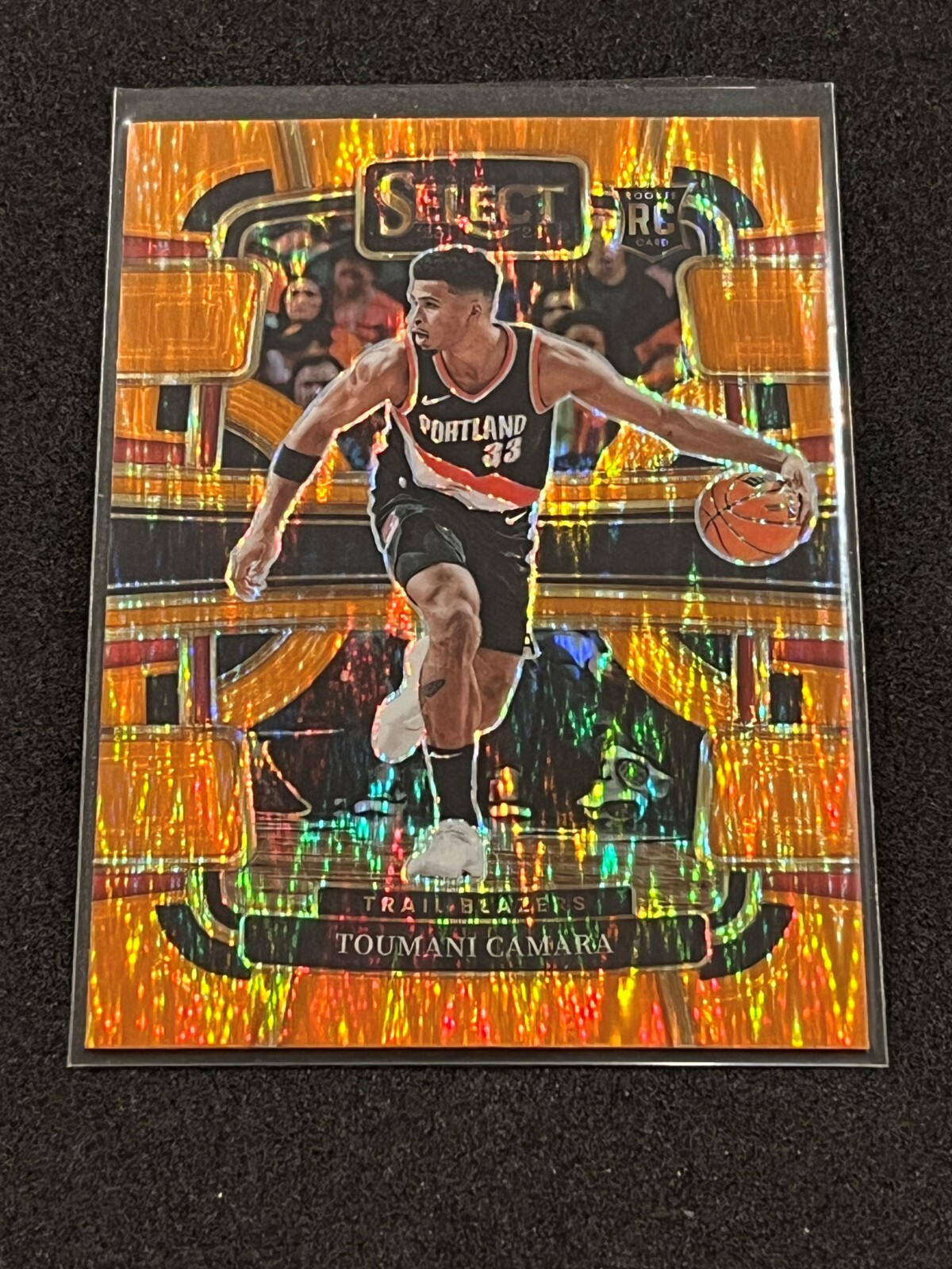 2023-24 Panini Select Toumani Camara Concourse Orange Flash Prizm Rookie #81