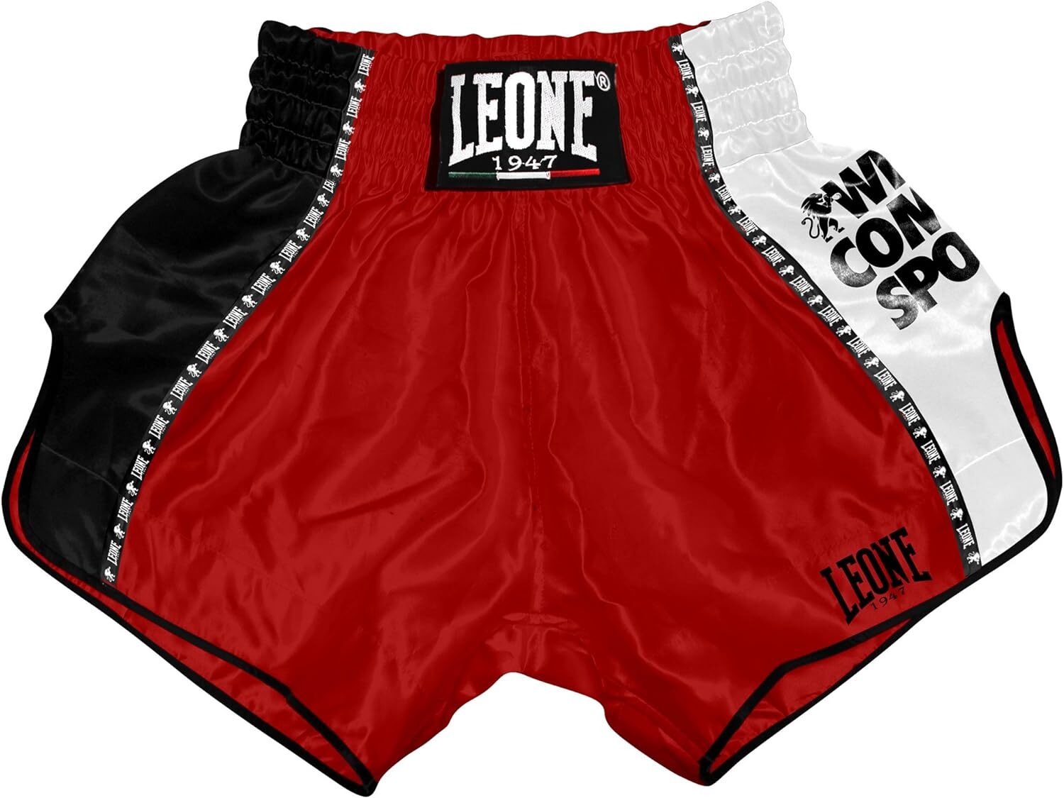 LEONE 1947 - Training, Pantaloncino Kick-Thai Unisex - Adulto Rosso S