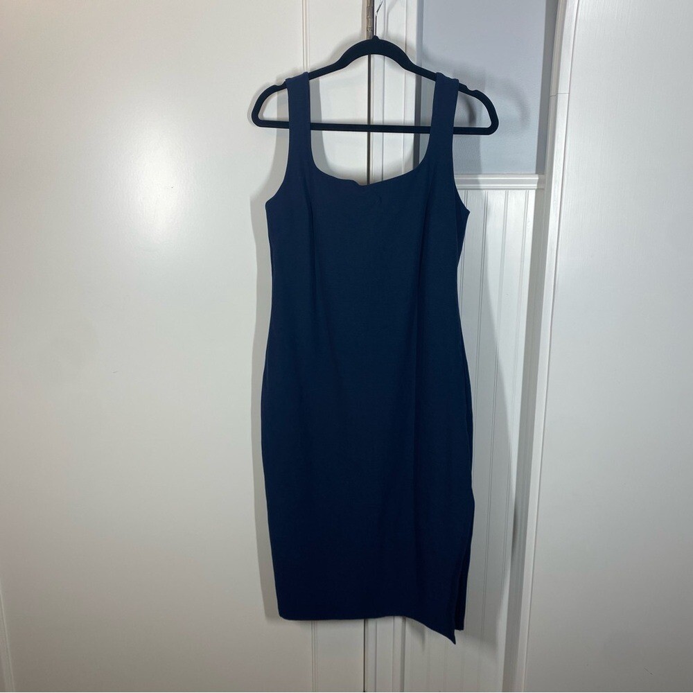 Beyond Yoga Spacedye Icon Midi Dress Size 1X navy blue on the go athleisure  | eBay