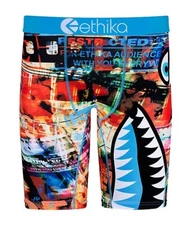Ethika the Staple BOMBER  Restricted Blue Red  Boxer Briefs Men's 3XL NIP 42-44"