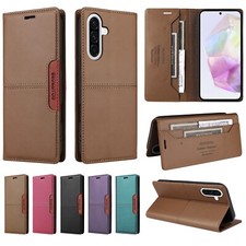For Samsung Galaxy A56 A36 A26 A16 A15A54 Magnetic Leather Flip Card Wallet Case