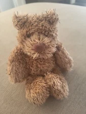 Small Cuddle Factory Bear With Black Flakes 6" Beans