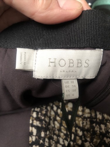 NEW Hobbs Lola Skirt Size 10 Animal Print Lined Back Zip Viscose&Polyester - Picture 7 of 11