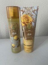 Bath  Body Works Disney Princess Belle Mist, Cream Set, Hydrating, Floral Scent