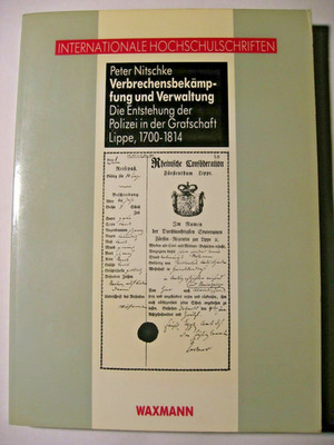 Verbrechensbekämpfung und Verwaltung von Peter Nitschke, Waxmann