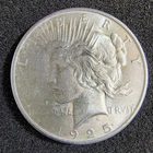 1925 Silver Peace Dollar $1 - Philadelphia -90% Silver- Unc. Cond - Light Toning