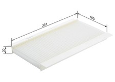 INNENRAUMFILTER POLLENFILTER FÜR OPEL VECTRA C (Z02) - BOSCH 1 987 432 076