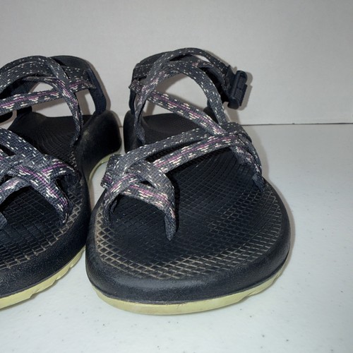 Chaco Women’s Size 9 Sandals Blue Gray Purple Strappy Toe Loop Hiking 🔥👀 - Afbeelding 4 van 12