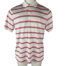 Nike Golf Tour Performance Dri-Fit Striped Polo Shirt Mens Large 650
