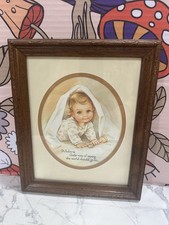 Framed Coby Print, "A Baby Is God's Way Of Saying The World Must Go On", Vintage
