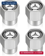 Tire Valve Stem Cap Cover For Mercedes-benz Amg A C E S Class Series Glk Cla Gla