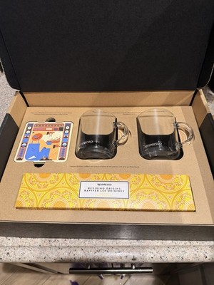 Nespresso Limited Edition Coasters And Glass Mug Set Amaha Uganda 2023