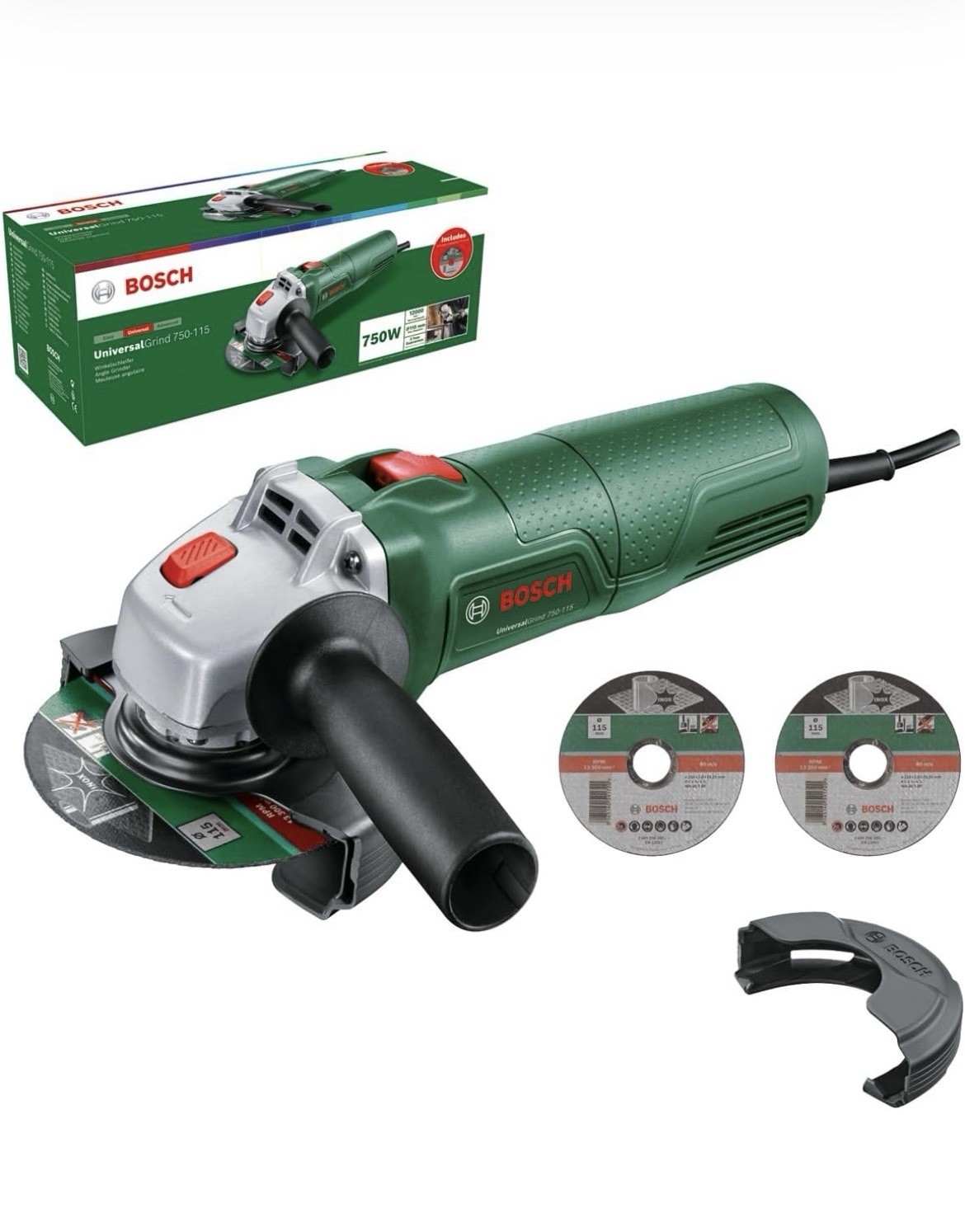 Bosch UNIVERSALGRIND 750-115 Angle Grinder 115mm