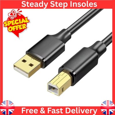 GOLD USB 2.0 High Speed Kabel Druckerkabel A auf B Stecker 24AWG 25cm/50cm/1m/2m/3m