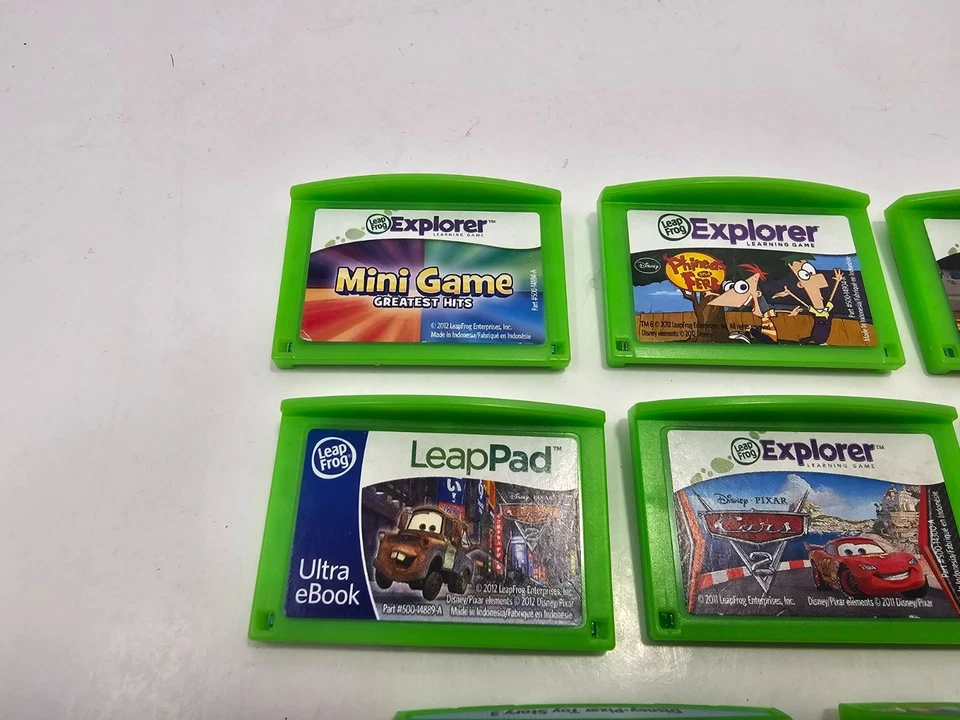 Leapfrog Explorer Games Toy Story Disney Cars Olivia Pixar Pals Lot Of 8 - Image 2 of 4