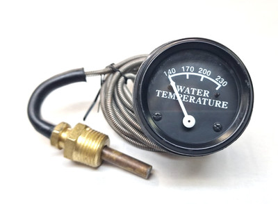 REPRODUCTION WATER TEMP GAUGE, 6 FT LEAD FOR JOHN DEERE AA6295R AA7263R AM2444T