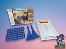⭐Vier gewinnt Brettspiel MB 1975 100% komplett⭐