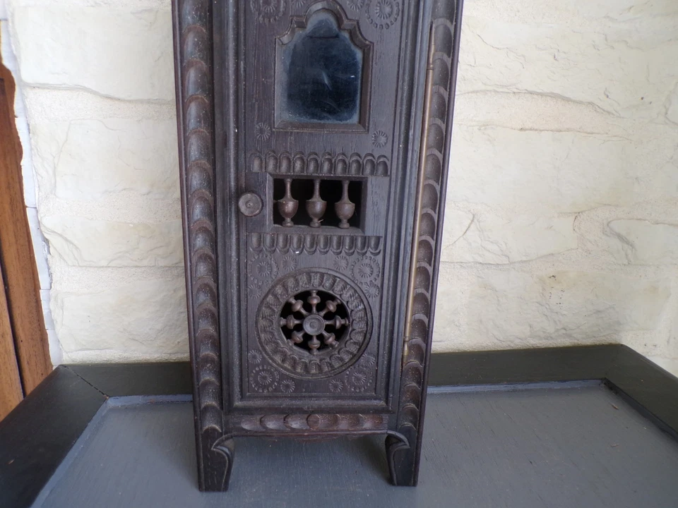 Rare grande armoire bretonne 1 porte pour poupée ancienne - Photo 3/4
