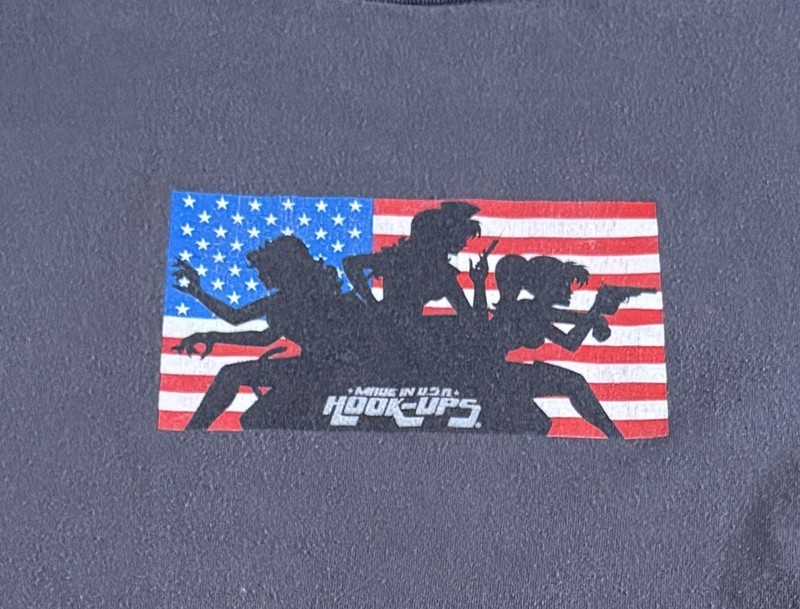 Vintage 90s Hookups Charlies Angels Shirt M Rare Sex Pinup Skate Skateboard