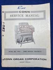 Original Conn Organ Service Manual / Three Manual Theatrette 580 Type 1 -- CS1