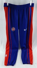2025-26 Detroit Pistons Colby Jones #00 Game Used Blue Basketball Warm Up Pants