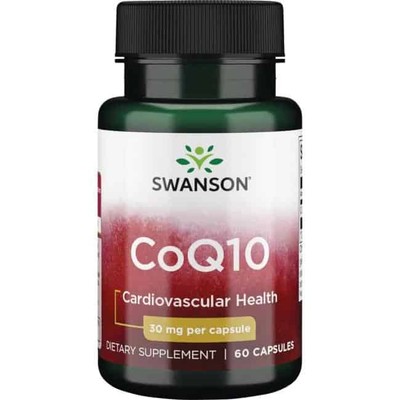 SWANSON CoQ10 30mg (Coenzym Q10) 60 Kapseln
