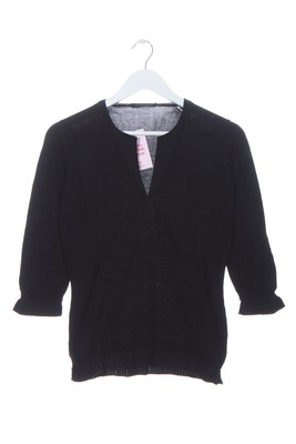 ROBERTO COLLINA Strickpullover Damen Pullover Gr. DE 38 schwarz Casual-Look