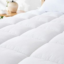 Queen Mattress Topper for Back Pain Relief, Comfort Pillow Mattress Pad Make