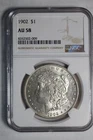1902 Morgan Silver Dollar NGC AU58 #009