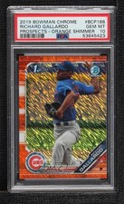 2019 Bowman Chrome Orange Shimmer Refractor 18/25 Richard Gallardo PSA 10 3t8