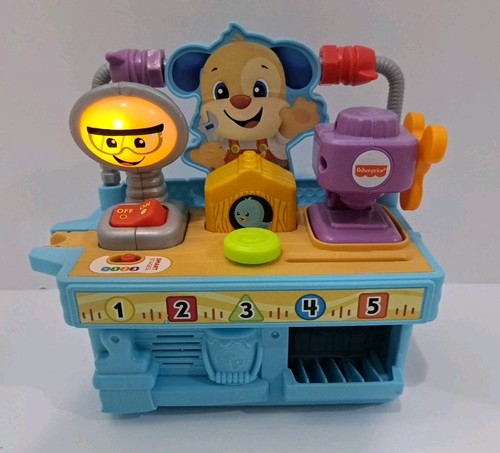 Fisher Price Laugh and Learn Busy Learning Tool Bench Tested Working