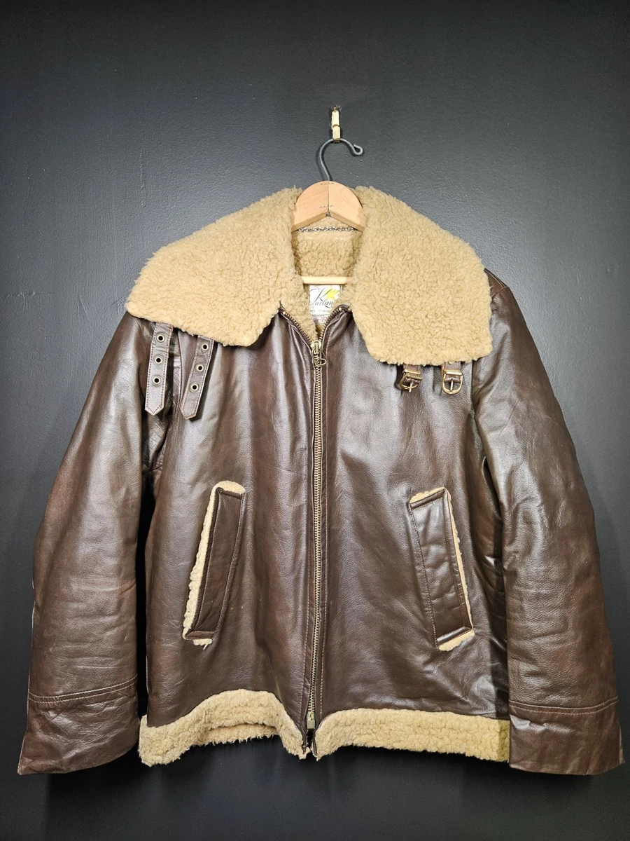Shearling Leather Vintage Outerwear Coats & Jackets for Men for