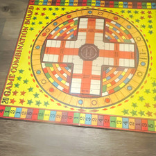 VTG. 1940 or 1950 Milton Bradley 20 Game Combo Board Game MPN 4392 Made in USA