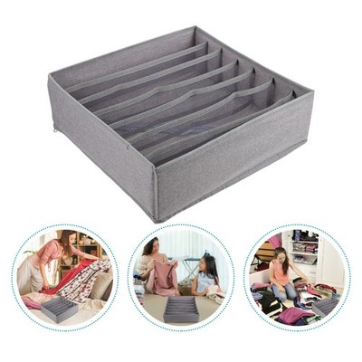 Washable Foldable Underwear Drawer Organizer Bra Sock Divider Storage Box