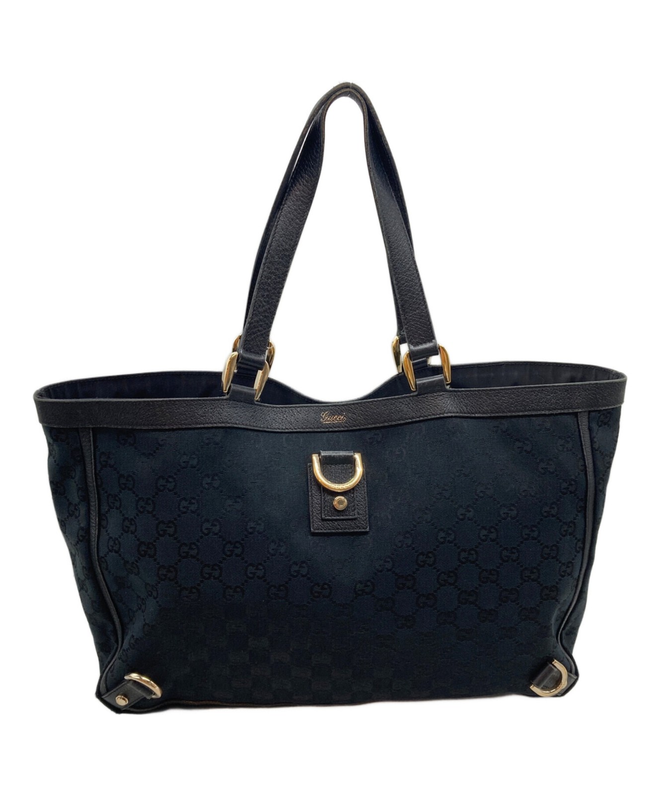 GUCCI GG Canvas Tote Bag in Black