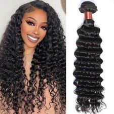 BLACKMOON HAIR 12A Deep Wave Human Hair Bundles 100 Human Hair 100g/Bundles 20