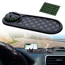 1x Car Anti-Slip Mat Rotatable Car Dashboard Multifunctional Pad Phone Holder