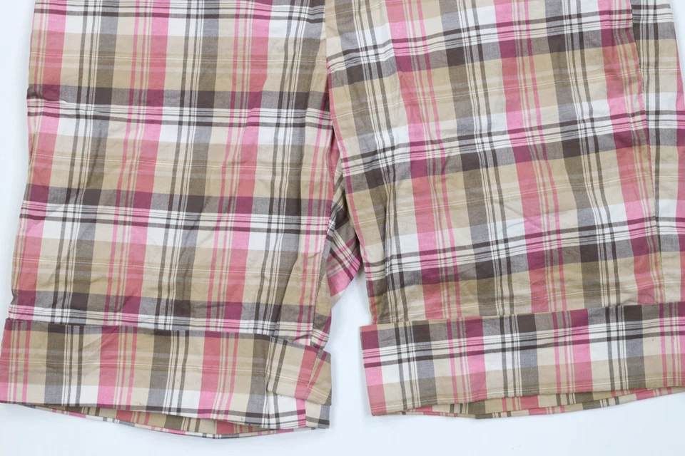 Pantalones Cortos Elastizados A Cuadros Vintage Años 90 Y2K Forever 21 Para Mujer Medianos Desteñidos EE. UU. Foto 3 de 4