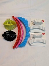 Vintage Hair Accessories Lot Of Banana Combs, Claw Clips Bows Hearts