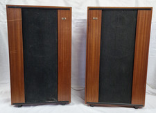 KEF Concord 1960s Stereo Wooden Speakers, Heavy. Tested & Working. See Video.